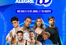 Seu Desejo, Léo Foguete e mais: prefeitura de Campo Alegre divulga a programação de shows da festa de 65 anos do município