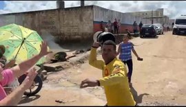 VÍDEO: equipe de reportagem da TV Ponta Verde é agredida enquanto trabalhava: 'Foi assustador'