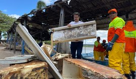 Ação retira 150 toneladas de resíduos da Lagoa Mundaú, em Maceió