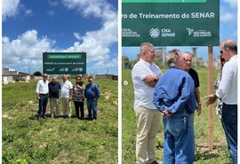Representantes da Faeal/Senar visitam terreno do futuro Centro de Treinamento em Alagoas