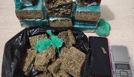 Presa em flagrante mulher com mais de 2kg de maconha em casa