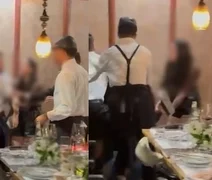 Vídeo: Homem causa confusão em restaurante de luxo na Ponta Verde após flagrar noiva com ex
