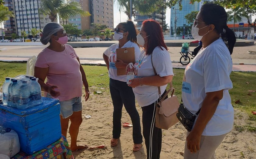 Assistência Social orientará ambulantes da orla de Maceió sobre combate ao trabalho infantil