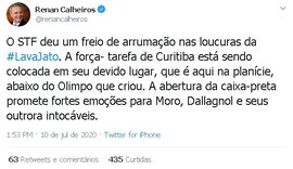 Senador alagoano fala sobre decisão do STF em suas redes sociais