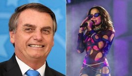 Bolsonaro debocha de falas de Anitta por pedir a legalização da maconha