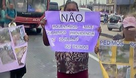 Moradores da Grota da Alegria protestam na Via Expressa por melhorias na comunidade