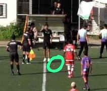 Torcedor arremessa banana em árbrito durante final da Copa Paraíso das Águas Sub-13