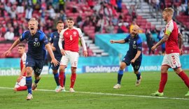 Finlândia vence Dinamarca em partida retomada após mal súbito de Eriksen