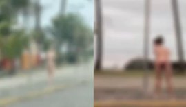 Mulher é vista nua em via pública, é abordada e confessa ter matado o pai com 20 facadas em SP