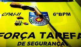 Em ações distintas, 3º e 6º Batalhões da PM apreendem armas no interior de AL