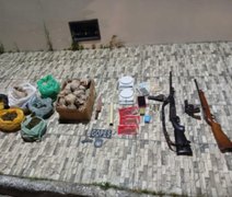 PM apreende três armas e mais de 6,5Kg de maconha em Olho D’Água Grande