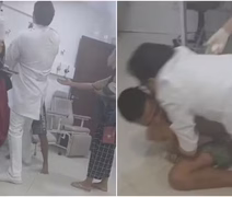 Vídeo: técnico de enfermagem imobiliza paciente após agressão em hospital no Ceará