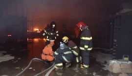 Incêndio atinge loja de imóveis nesta madrugada em Lagoa da Canoa