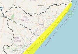 Inmet mantém alerta de chuvas intensas para Maceió e mais 24 municípios de AL; confira a lista