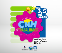 Detran abre inscrições para CNH do Trabalhador a partir de 1º de julho