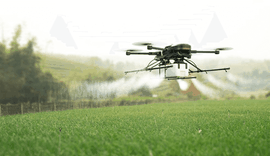 Drone promete aplicação mais barata e eficiente de produtos agrícolas em Alagoas