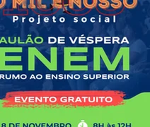 Projeto “O Mil é Nosso” promove aulão gratuito de revisão para o Enem