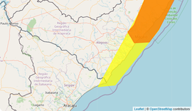 Inmet emite dois alertas de chuvas intensas para AL; confira a lista de municípios