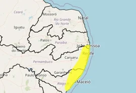 Inmet renova alerta de chuvas para Maceió e mais 43 municípios de AL; confira a lista