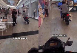 Vídeo: influenciador faz “rolezinho” com moto dentro de shopping em SP
