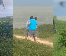Vídeo: Turistas são flagrados em ato sexual na Praia do Cabo Branco e polícia intervém