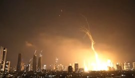 Vídeo mostra momento em que míssil atinge capital de Israel