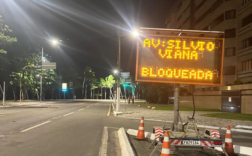 Avenida Silvio Viana é interditada por 05 dias para montagem de estrutura natalina