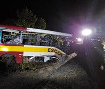 Concluída operação de retirada de ônibus que caiu na Serra da Barriga em Alagoas