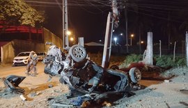 Criminosos ficam presos às ferragens após perseguição policial