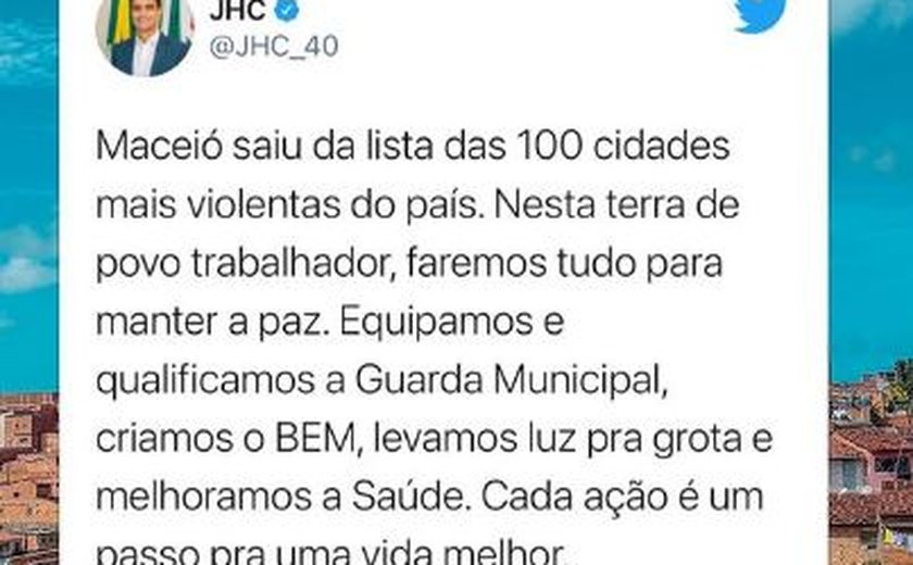 Após JHC comemorar melhorias, Renan Filho afirma que resultados foram anteriores ao mandato do prefeito