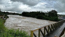 Três rios de AL têm risco de transbordamento com chuvas persistentes