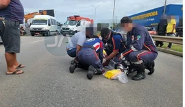 Motociclista se fere ao colidir com cachorro solto na AL-220, em Arapiraca