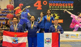 Delegação alagoana de Kung Fu conquista 42 medalhas em regional da modalidade