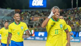 De forma dramática, Brasil vence Itália no Mundial de futebol de praia