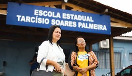 Secretária visita escola afetada pelas chuvas em São Miguel dos Campos