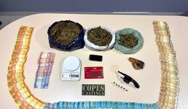 PM apreende armas, drogas e prende cinco suspeitos em operações no interior e Zona da Mata de Alagoas