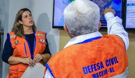 Defesa Civil registra ocorrências após fortes chuvas em Maceió
