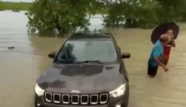 Pilar sofre com alagamentos após chuvas intensas em Alagoas