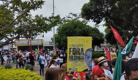 Manifestantes de AL vão às ruas neste sábado (03) protestar contra Bolsonaro