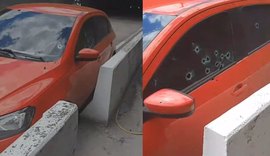 Homem morre ao ter carro alvejado de tiros na parte alta de Maceió