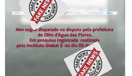 Fake news: grupo de Nen divulga pesquisa falsa Olho d’Água das Flores