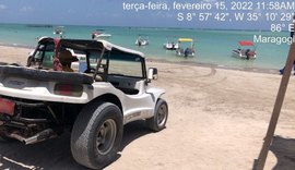 Fiscalização ambiental apreende veículos em praia de Maragogi
