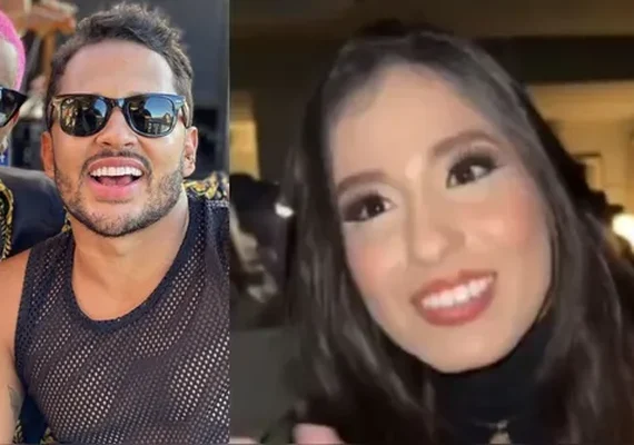 Vídeo mostra encontro de Lucas Guimarães com suposta pivô de término: 'Cheguei pra marcar território'