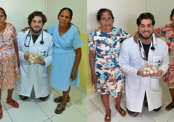 No sertão de Alagoas, idosas presenteiam médico com ovos como forma de agradecimento
