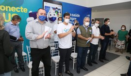 Prefeito Cacau recebe Ministro da Saúde para lançamento do programa federal Conecte-SUS