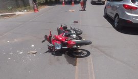 Moto e carro colidem na AL-215 em Marechal Deodoro