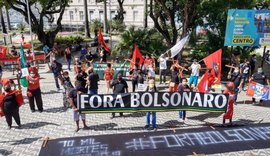 Em Alagoas, manifestantes vão às ruas contra Bolsonaro neste sábado (19)