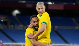 Com três gols de Richarlison, Brasil vence Alemanha na estreia do futebol masculino