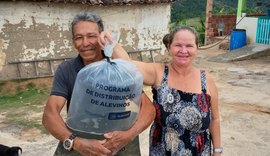 Com mais de 2 milhões alevinos doados, Estado impulsiona produção e combate a fome no campo