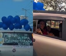 Vídeo: motoristas se emocionam com ida de criança à última sessão de quimioterapia em Maceió